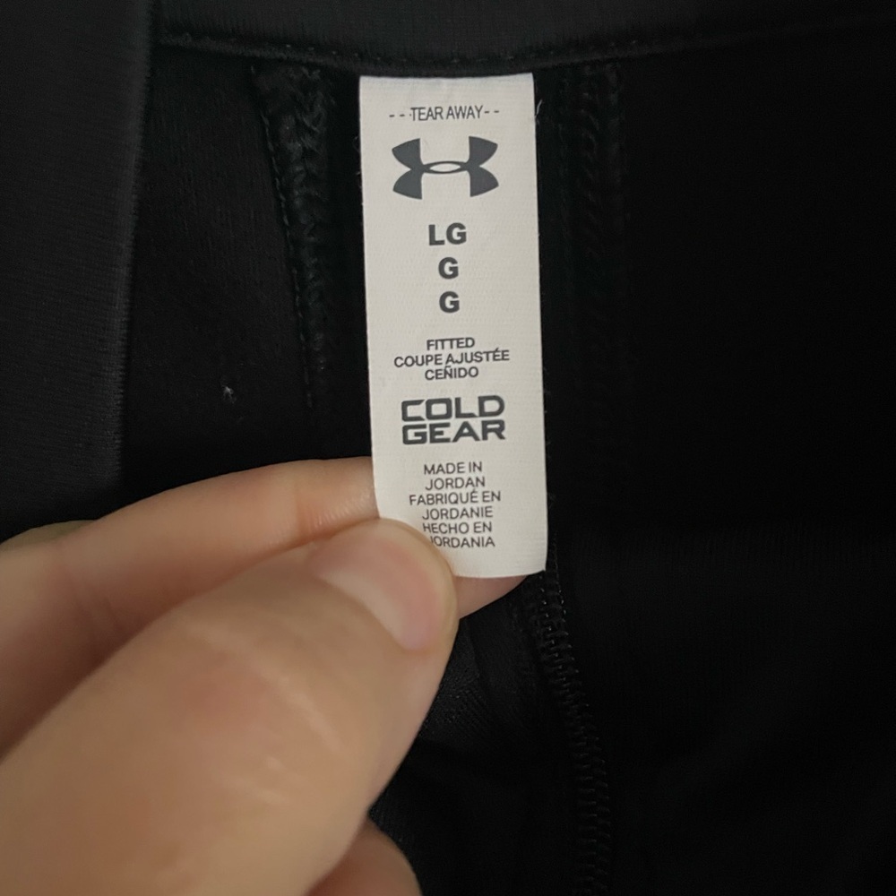 Under Armour UA Women’s Cozy ½ Zip Mockneck Long Sleeve Pullover L Black - Picture 6 of 9